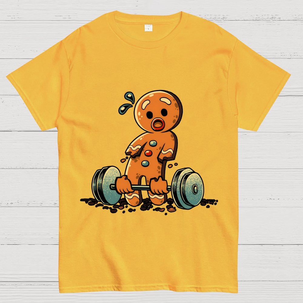 Gingerbread Workout Loosing Arms Geek T-Shirt