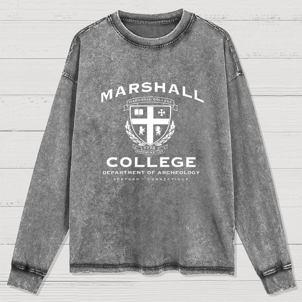 Marshall College Washed Long Sleeve Tee
