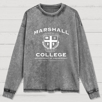 Marshall College Washed Long Sleeve Tee