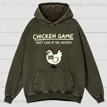 Chicken Game Vintage Distressed Hoodie