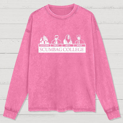 Scumbag College Washed Long Sleeve Tee