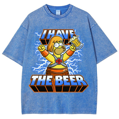He-Beer Vintage Distressed T-shirt
