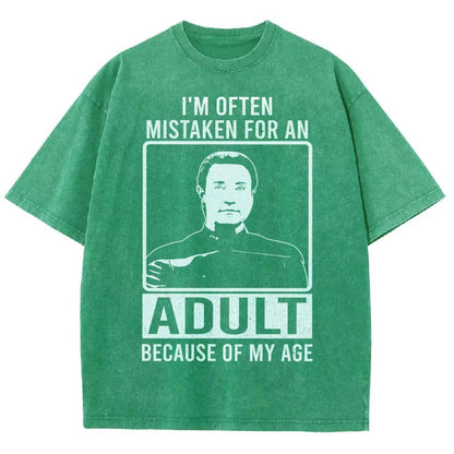 I'm Often Mistaken For An Adult Because Of My Age Vintage Distressed T-shirt