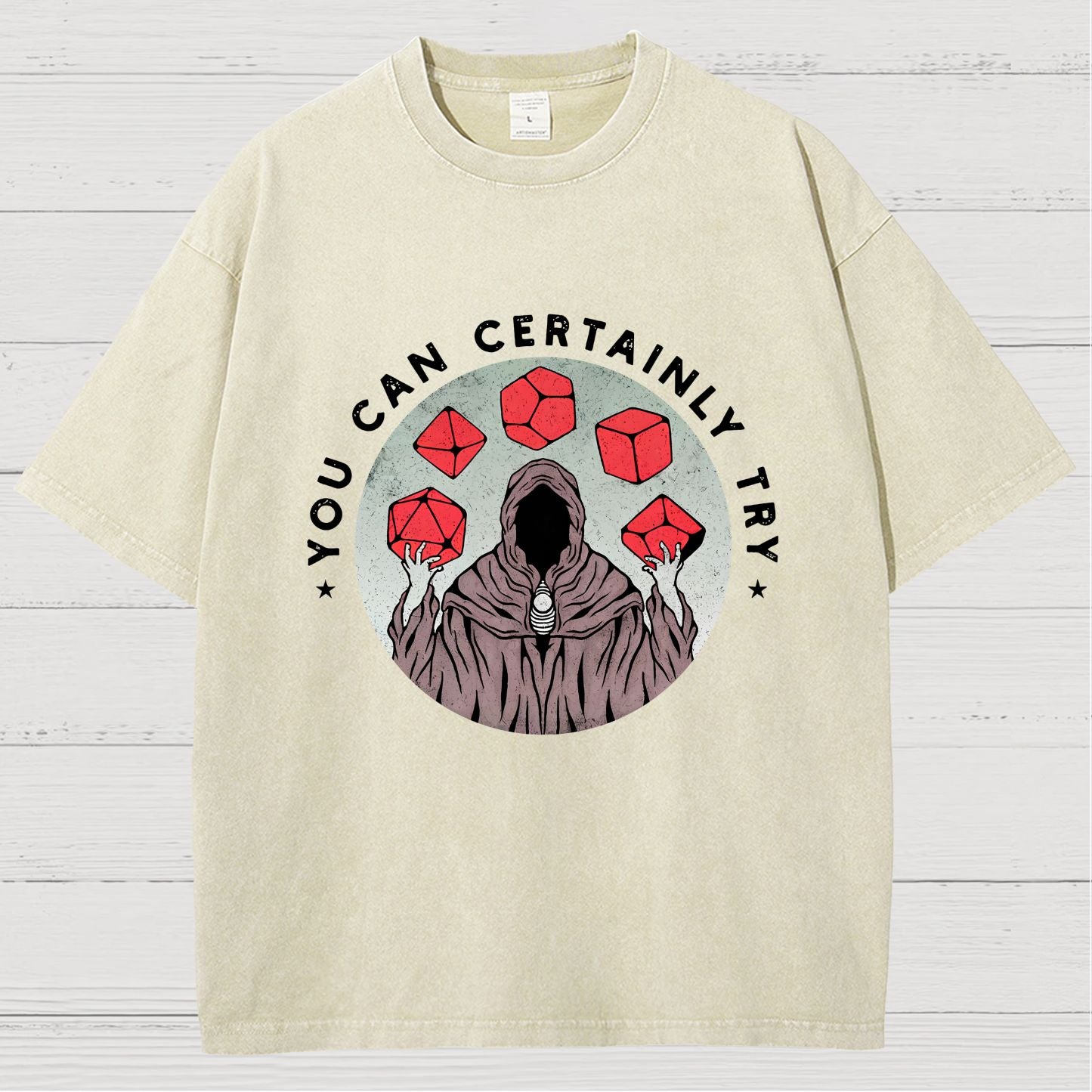YOU CAN CERTAINLY TRY Vintage Distressed T-shirt