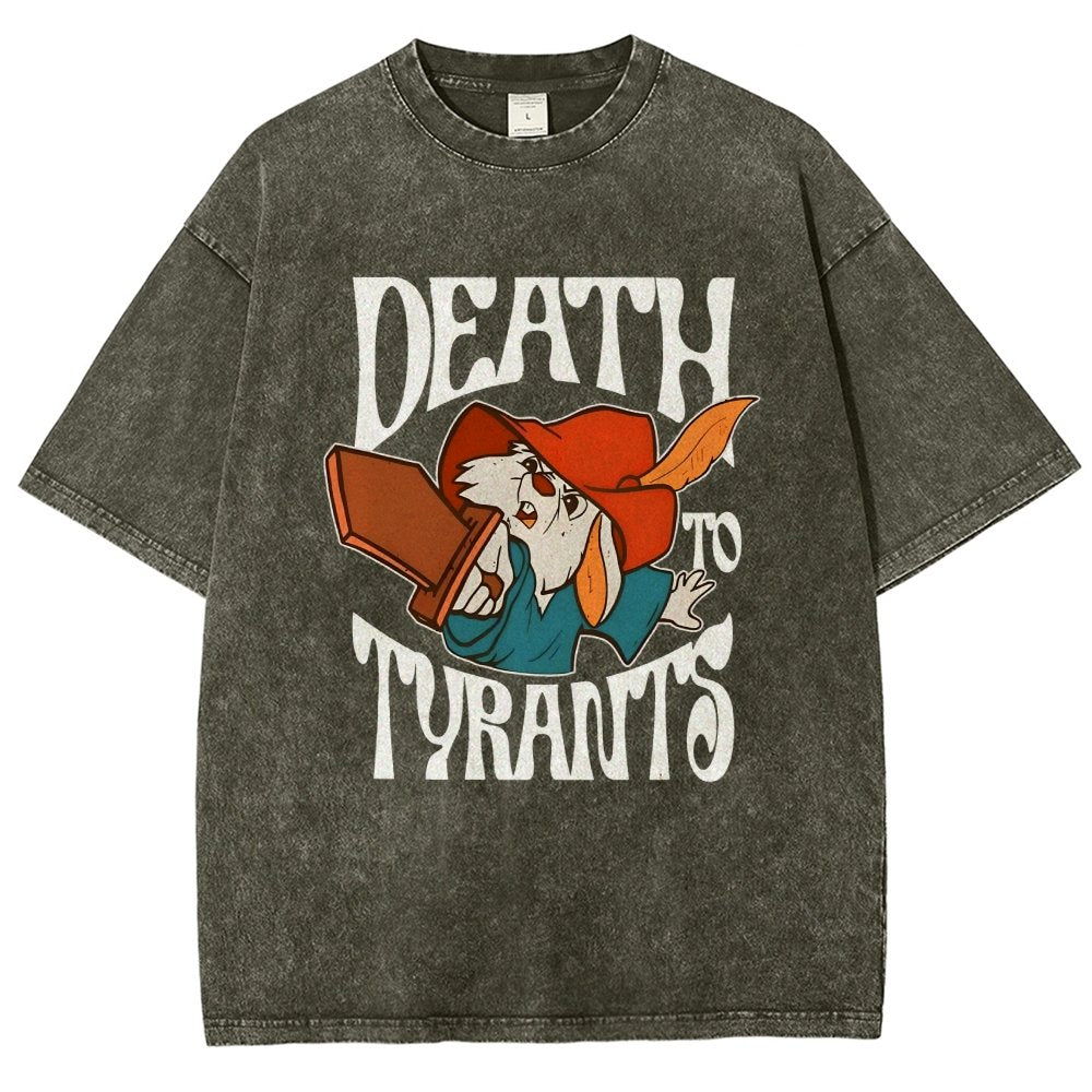 Skippy Rabbit Death To Tyrants Vintage Distressed T-shirt