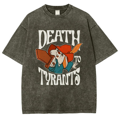 Skippy Rabbit Death To Tyrants Vintage Distressed T-shirt