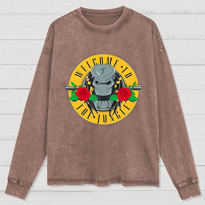 Welcome To The Jungle Washed Long Sleeve Tee