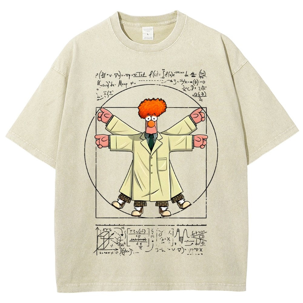 Vitruvian Puppet Vintage Distressed T-shirt