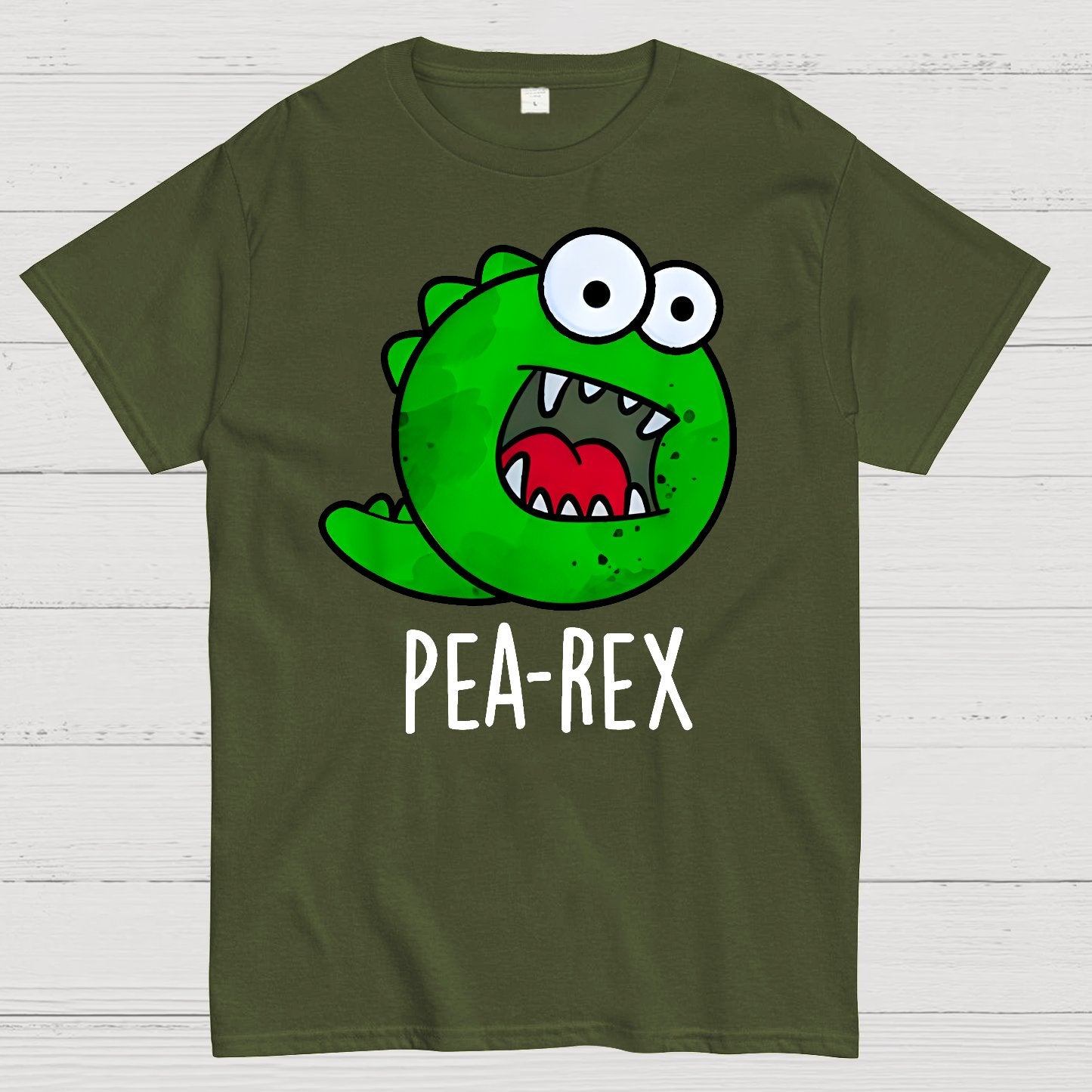 Pea-rex Funny Pea Pun Geek T-Shirt