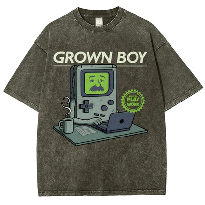 Grown Boy Vintage Distressed T-shirt