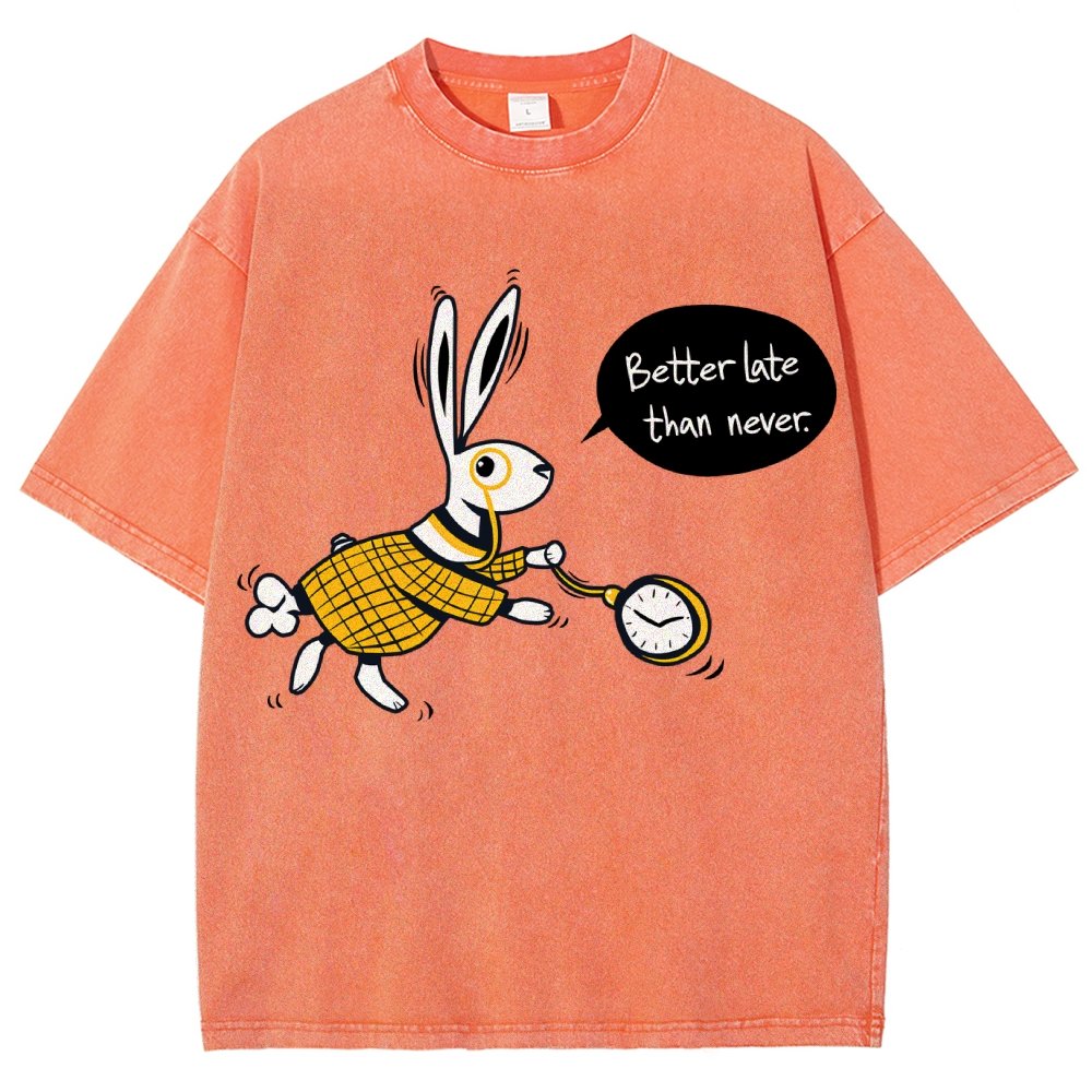 Better Late Than Never Vintage Distressed T-shirt