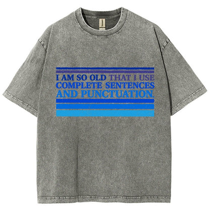 Complete Sentences and Punctuation Vintage Distressed T-shirt