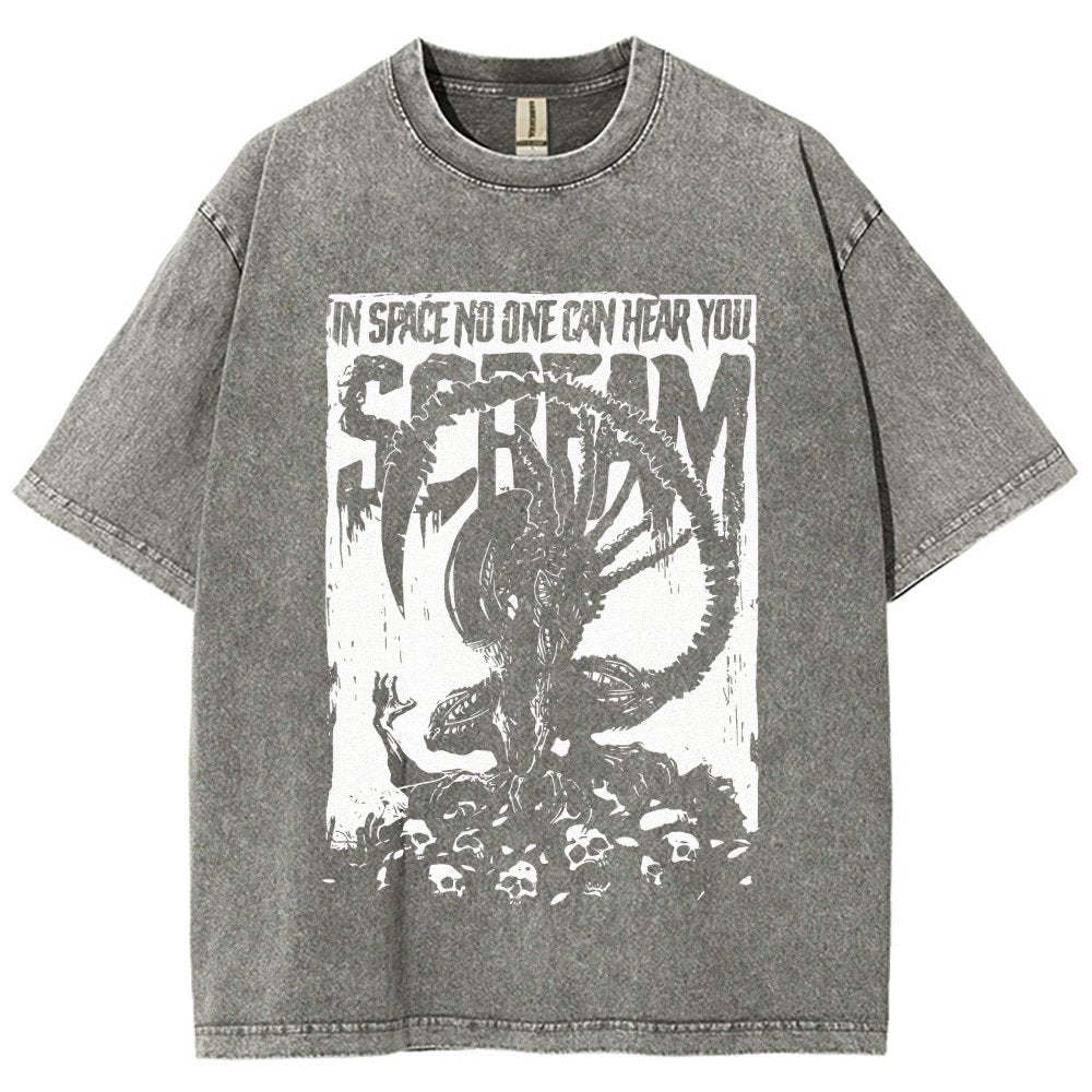 In Space No One Can Hear You Vintage Distressed T-shirt