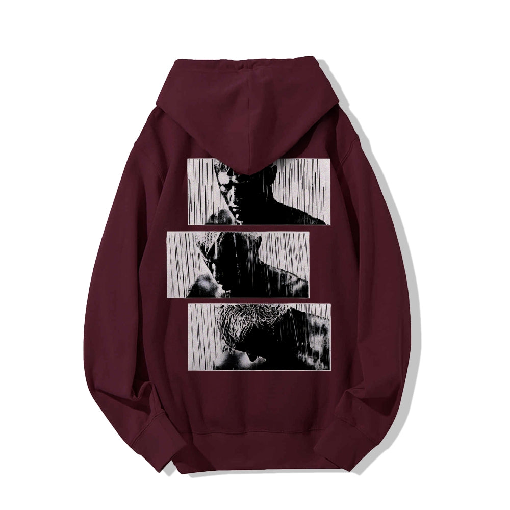 Tears In Rain Printed Back Unisex Cotton Hoodie