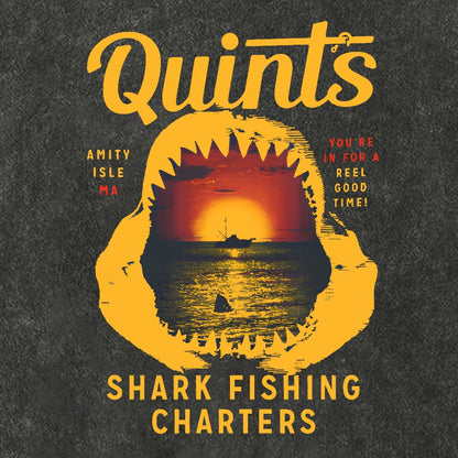 Captain's Shark Fishing Charters Vintage Distressed T-shirt