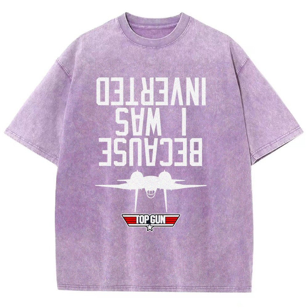 Because I Was Inverted Vintage Distressed T-shirt