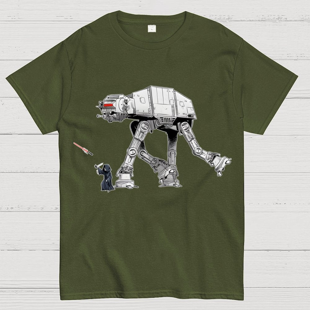 Walking the Galactic Robot Dog Funny Geek T-Shirt