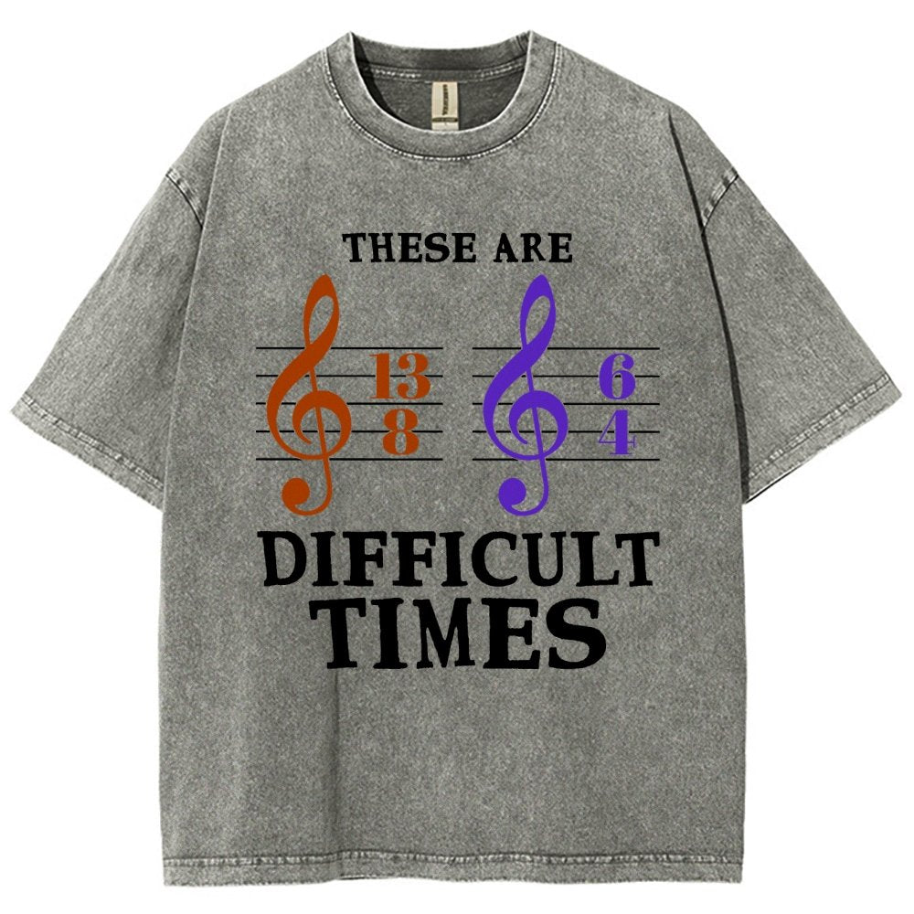 These Are Difficult Times Vintage Distressed T-shirt