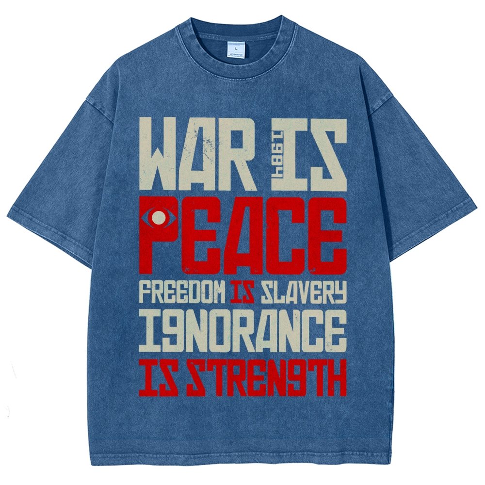 War is Peace  Vintage Distressed T-shirt