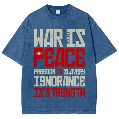 War is Peace  Vintage Distressed T-shirt