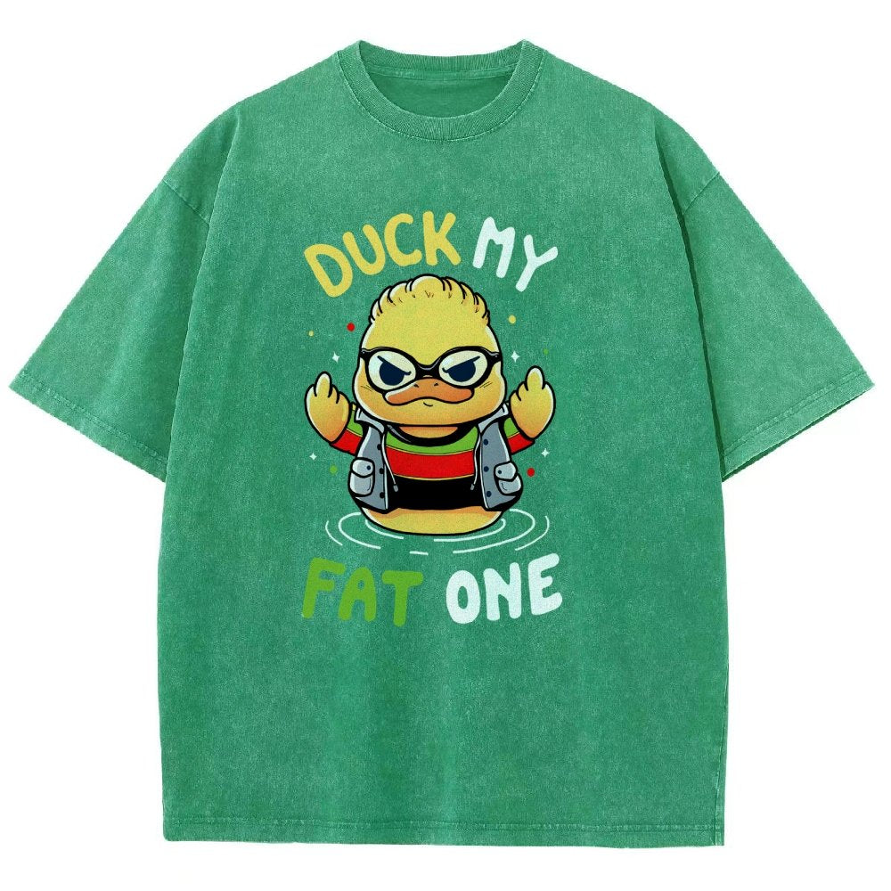 Duck My Fat One Vintage Distressed T-shirt