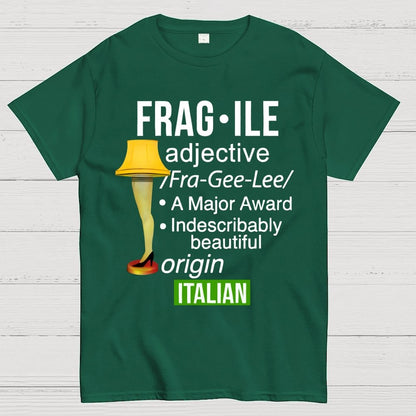 Funny Christmas Fragile Major Award Leg Lamp Geek T-Shirt