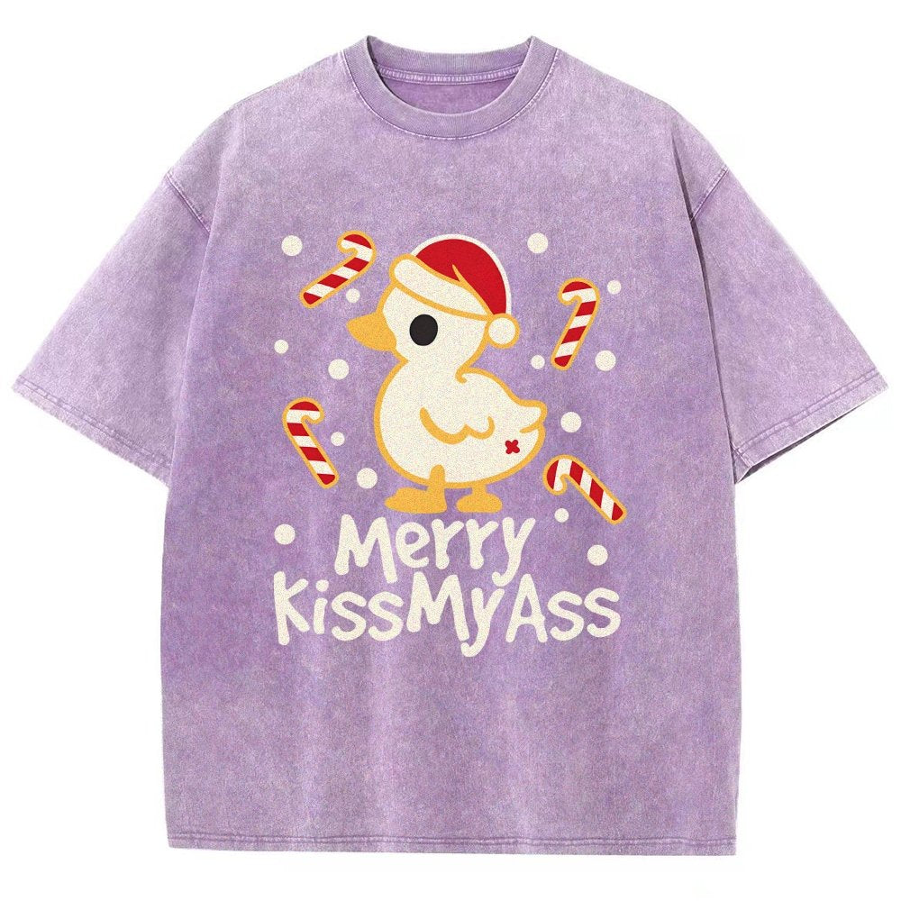 Duck Merry Kissmyass Vintage Distressed T-shirt