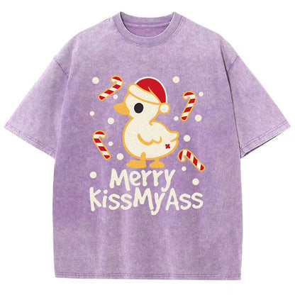 Duck Merry Kissmyass Vintage Distressed T-shirt