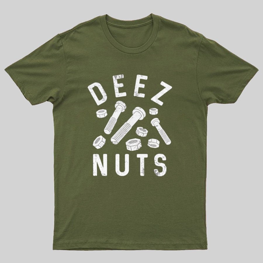 Deez Nuts and Bolts Funny Geek T-Shirt