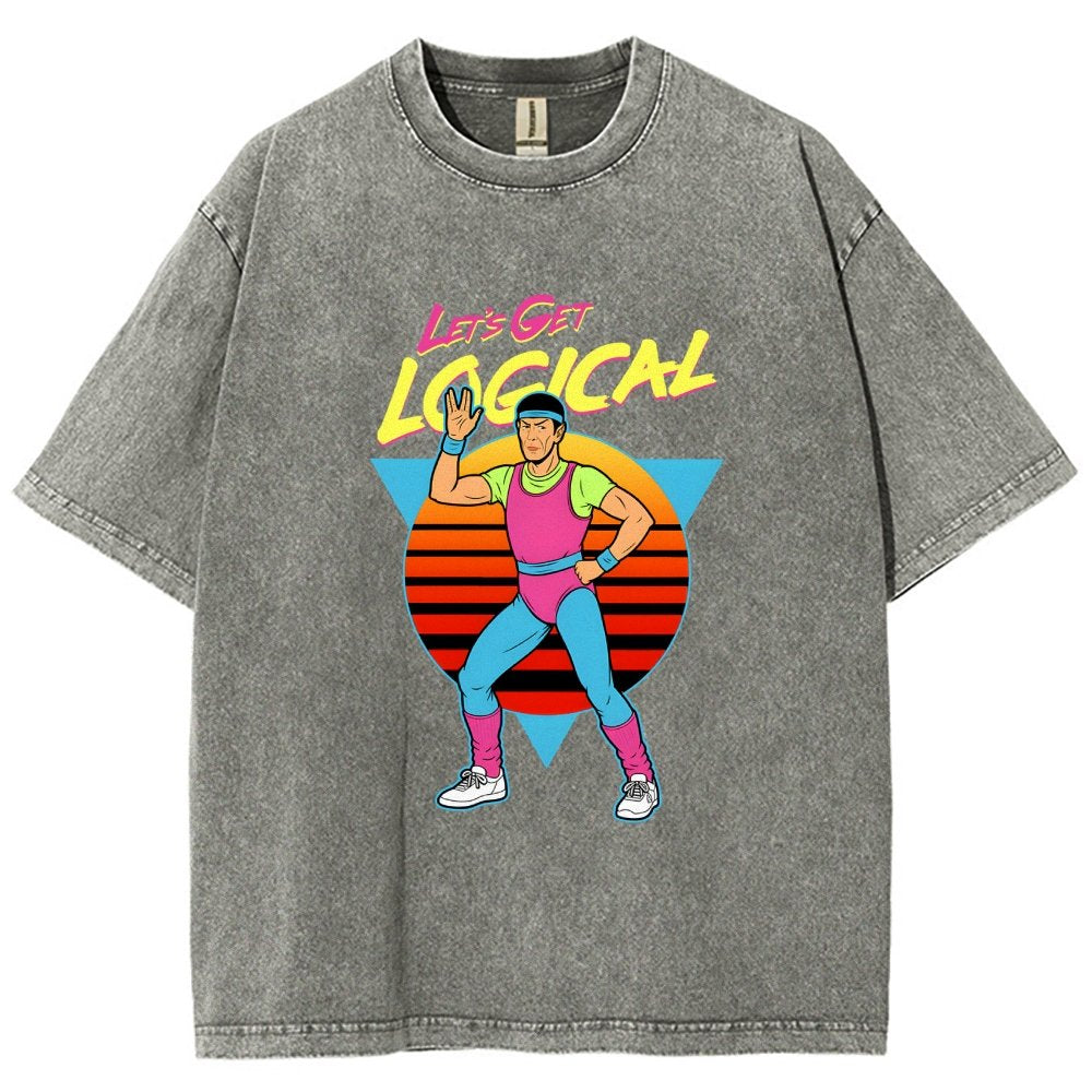 Let's Get Logical Vintage Distressed T-shirt