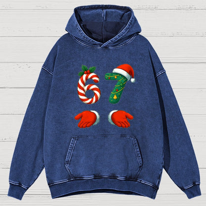 67 Christmas Vintage Distressed Hoodie