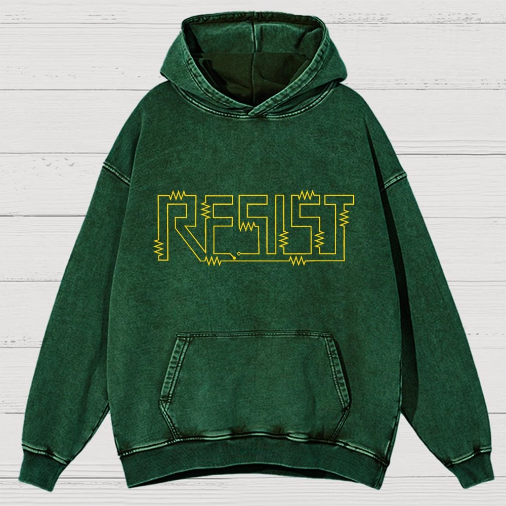 Resist Vintage Distressed Hoodie