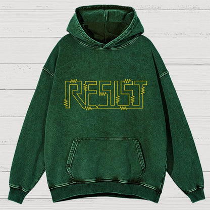 Resist Vintage Distressed Hoodie