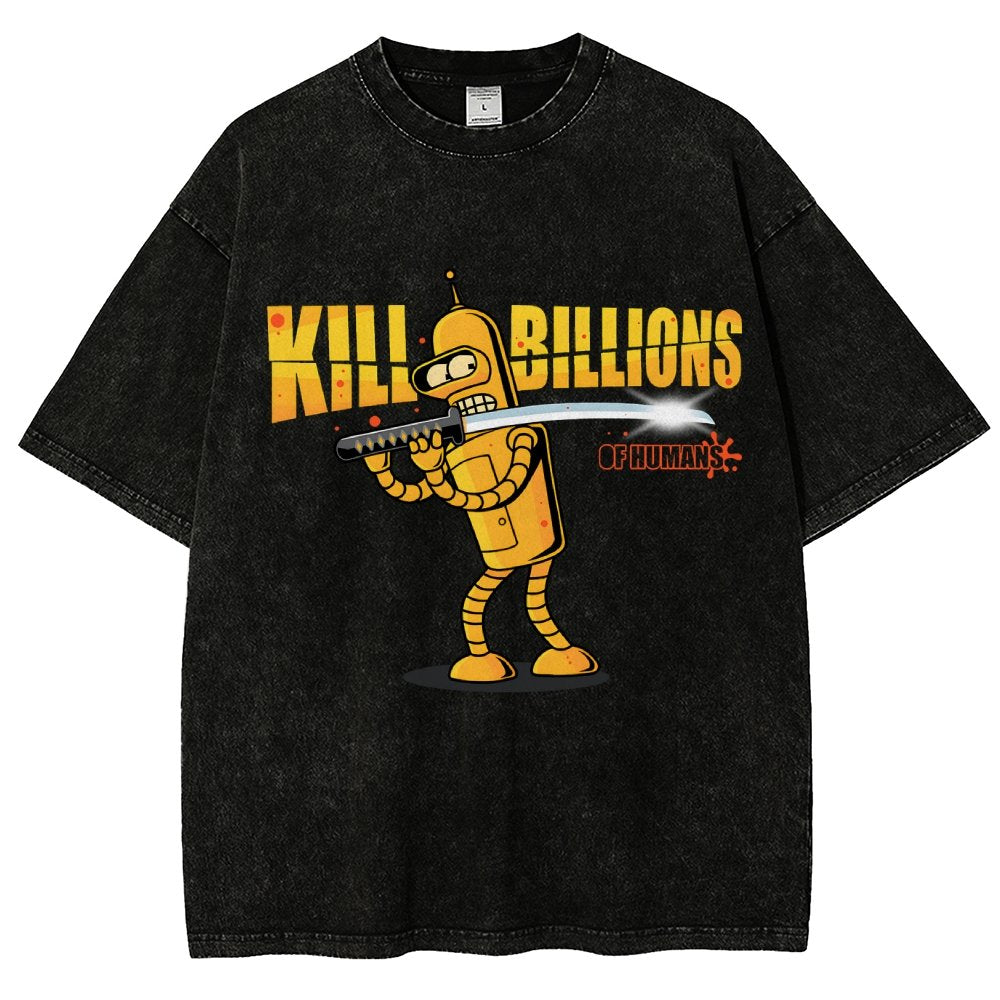 Kill Billions Vintage Distressed T-shirt