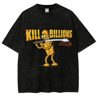 Kill Billions Vintage Distressed T-shirt
