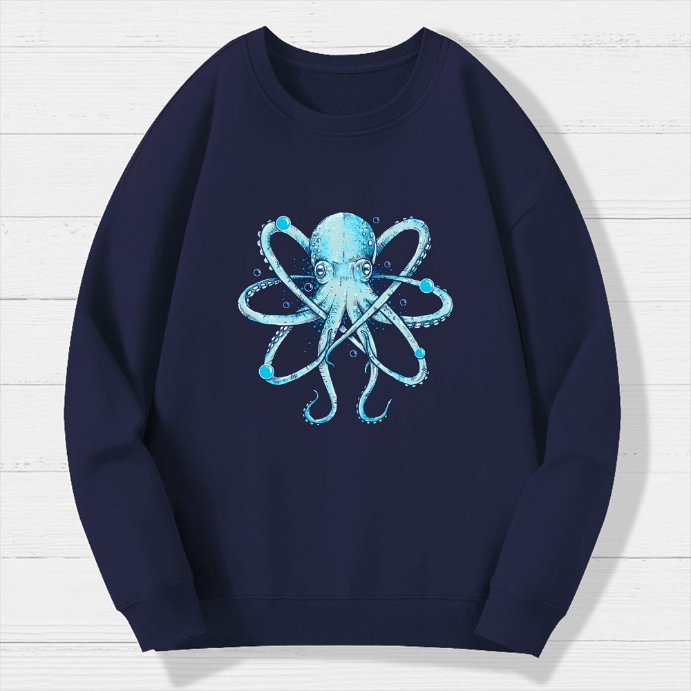 Atomic Octopus Geek Cotton Sweatshirt