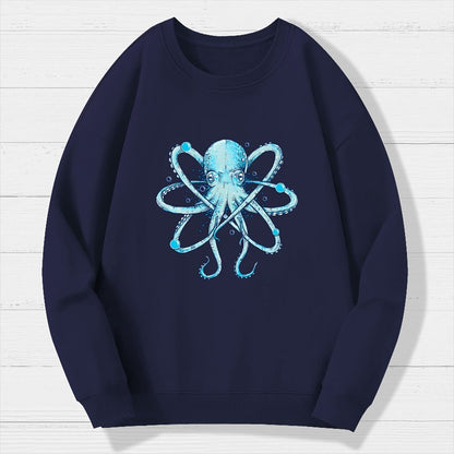 Atomic Octopus Geek Cotton Sweatshirt