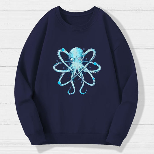 Atomic Octopus Geek Cotton Sweatshirt