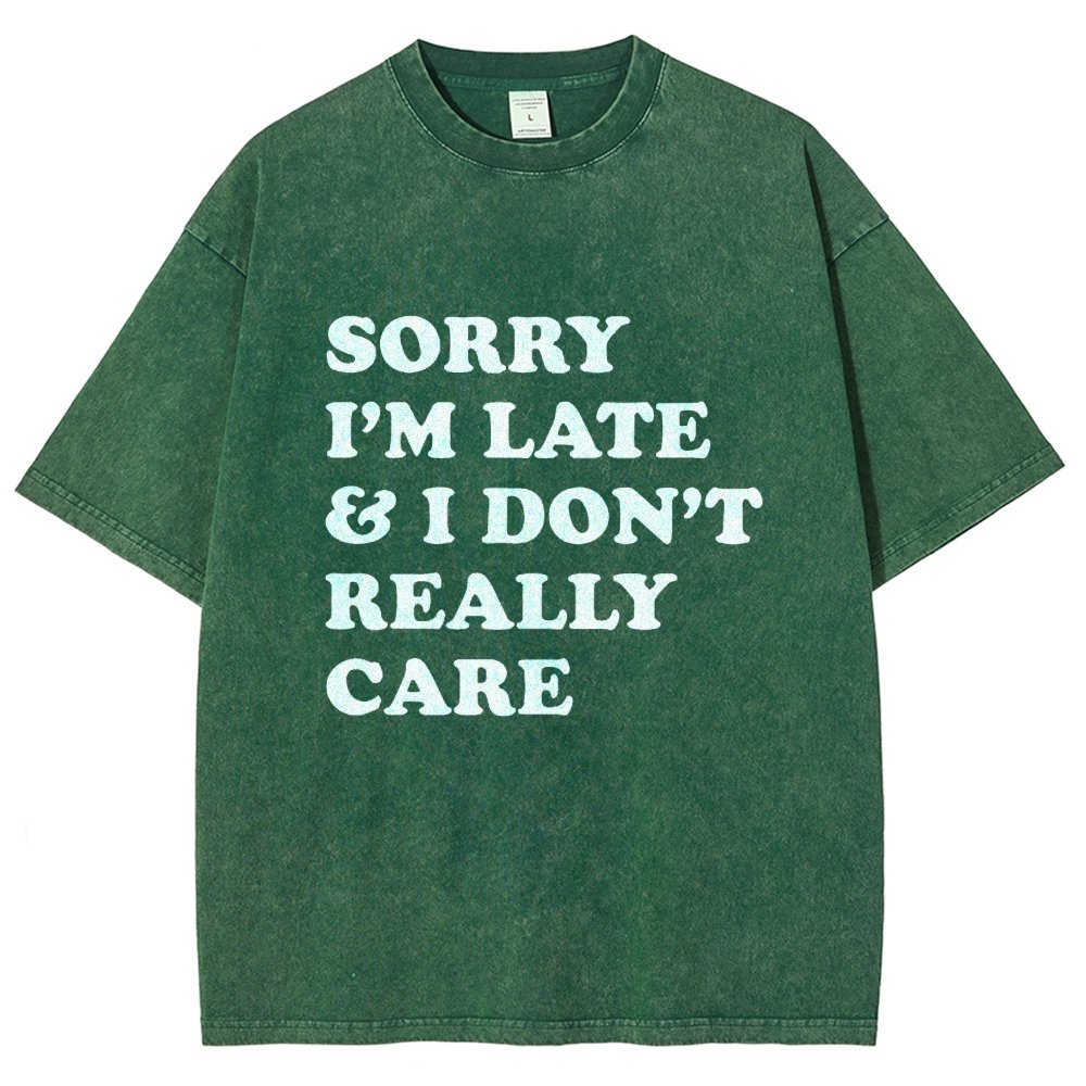 Sorry I'm Late Vintage Distressed T-shirt