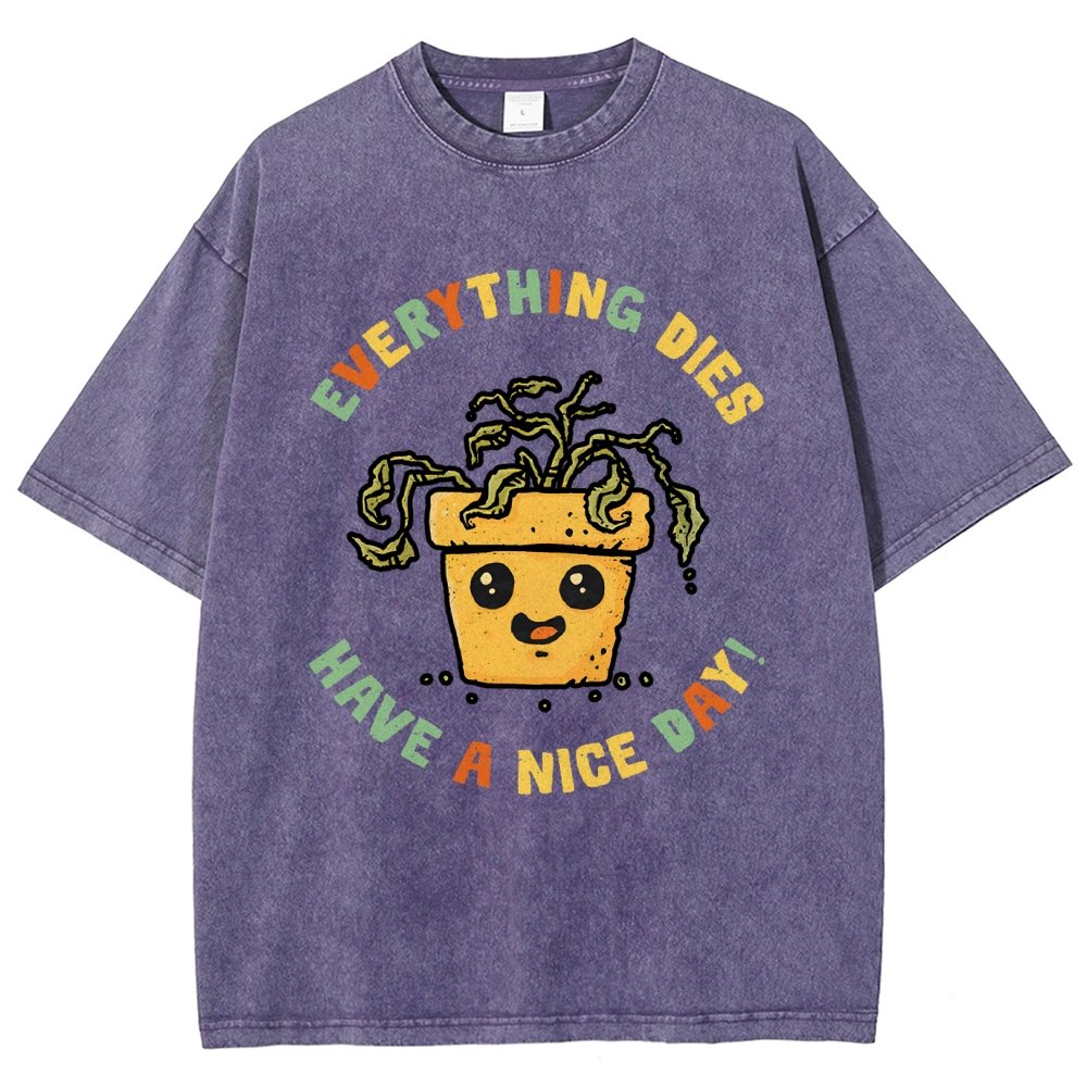 Everything Dies Vintage Distressed T-shirt