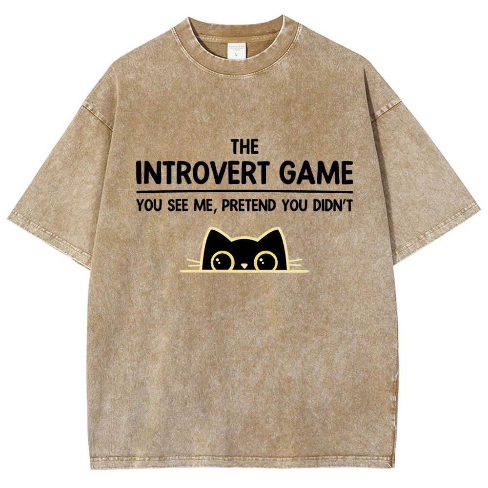 The Introvert Game Vintage Distressed T-shirt
