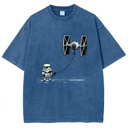 Flying The Galactic Alliance's Kite Vintage Distressed T-shirt