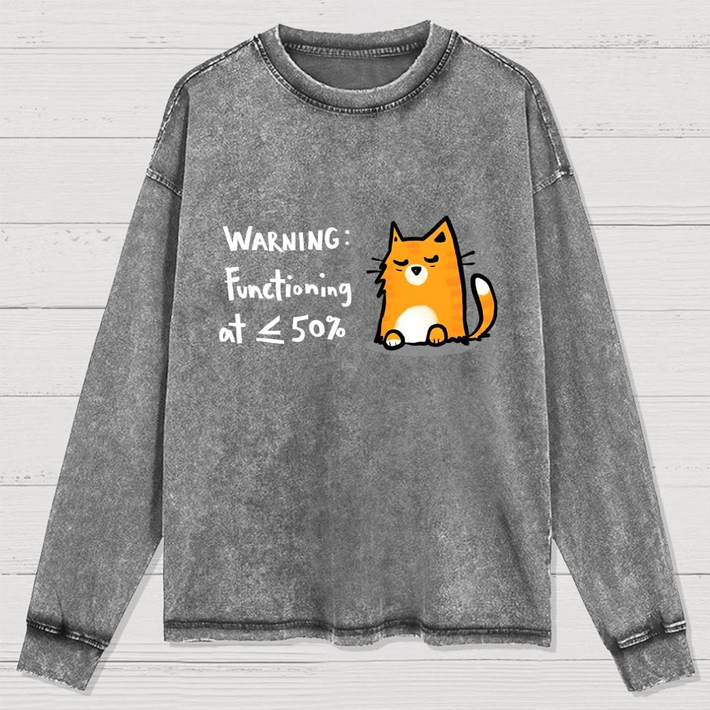 Functioning at Reduced Capacity Washed Long Sleeve Tee