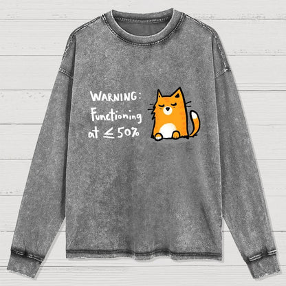 Functioning at Reduced Capacity Washed Long Sleeve Tee
