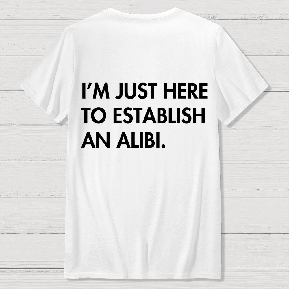 Alibi  Back Printing Geek T-Shirt