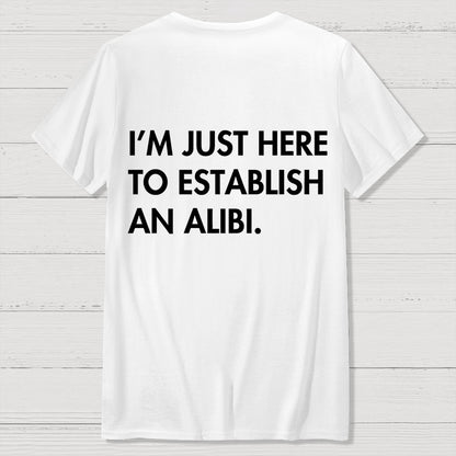 Alibi  Back Printing Geek T-Shirt