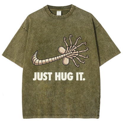 Just hug it Vintage Distressed T-shirt