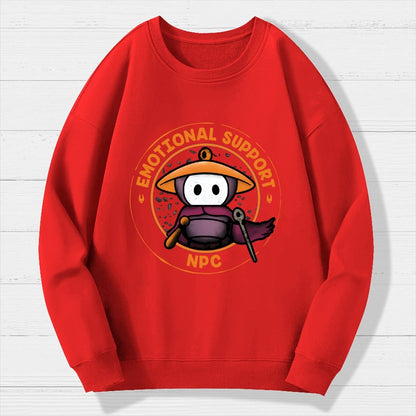 Emotional Support NPC Geek Cotton Sweatshirt