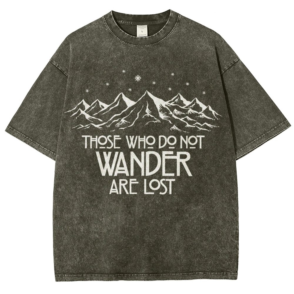 Those Who Do Not Wander Vintage Distressed T-shirt