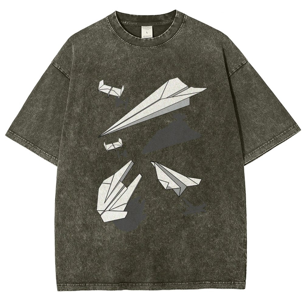 Paper Wars Vintage Distressed T-shirt 2601000782